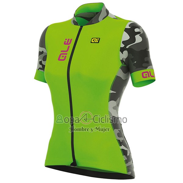 Ale Prr Ventura Ropa Ciclismo Culotte Corto 2017 Mujer Mangas Cortas Verde 